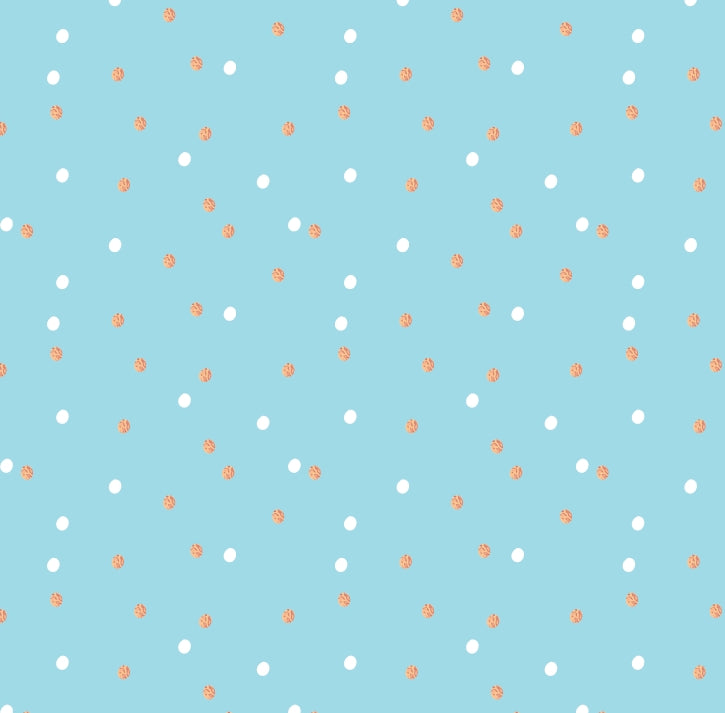 Copper Foil Dots Blue