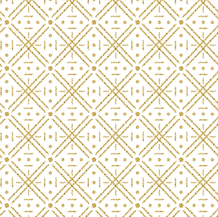 Gold Foil Dots & Lines Cream